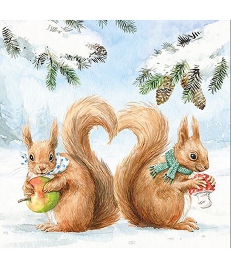 SERVIETTE ECUREUILS