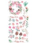 COLLECTABLES 10 FEUILLES SCRAP 15X30 CM - CHRISTMAS ROSE - SBBVB05