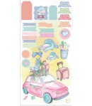 COLLECTABLES 10 FEUILLES SCRAP 15X30 CM - CHRISTMAS ROSE - SBBVB05