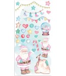 COLLECTABLES 10 FEUILLES SCRAP 15X30 CM - CHRISTMAS ROSE - SBBVB05
