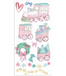 COLLECTABLES 10 FEUILLES SCRAP 15X30 CM - CHRISTMAS ROSE - SBBVB05