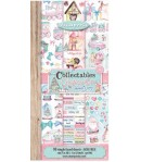 COLLECTABLES 10 FEUILLES SCRAP 15X30 CM - CHRISTMAS ROSE - SBBVB05