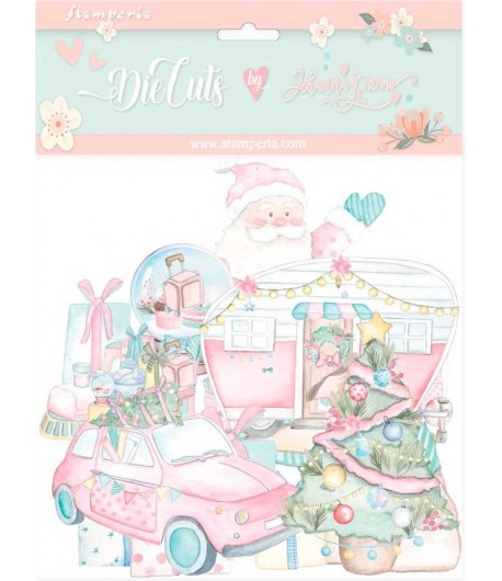 FORMES CARTON - DIE CUTS CHRISTMAS ROSE - STAMPERIA DFLDC49