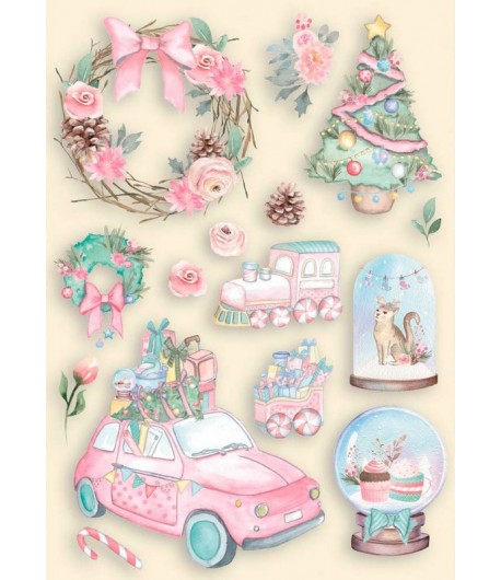 FORMES BOIS A6 CHRISTMAS ROSE  - KLSPA617 STAMPERIA