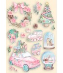 FORMES BOIS A6 CHRISTMAS ROSE  - KLSPA617 STAMPERIA