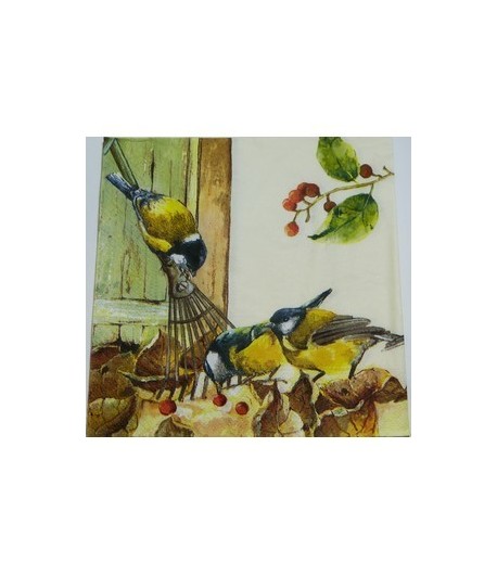 SERVIETTE LES 3 MESANGES