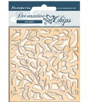 FORMES CARTON DECORATIVE CHIPS WINTER TALES LEAVES 14X14CM - SCB66