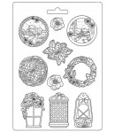 MOULE PVC FLEXIBLE WINTER TALES - GARLAND 21 X 29.7 CM - K3PTA4514