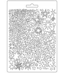 MOULE PVC FLEXIBLE CHRISTMAS PATCHWORK - STARS - K3PTA584