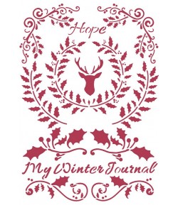 POCHOIR WINTER TALES HOPE 21X29.7CM KSG479