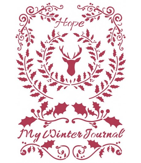 POCHOIR WINTER TALES HOPE 21X29.7CM KSG479