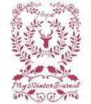 POCHOIR WINTER TALES HOPE 21X29.7CM KSG479