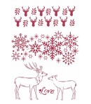 POCHOIR WINTER TALES LOVE 21X29.7CM KSG478