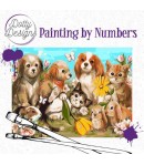 KIT PEINTURE PAR NUMERO PETITS ANIMAUX 30.5X30.5CM