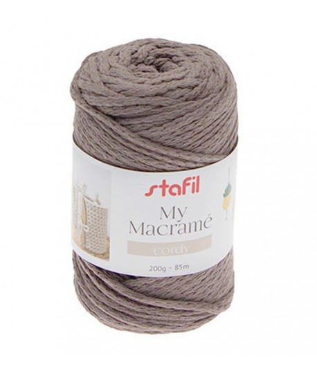 CORDON MACRAME CAFE 3 MM - 200 GR
