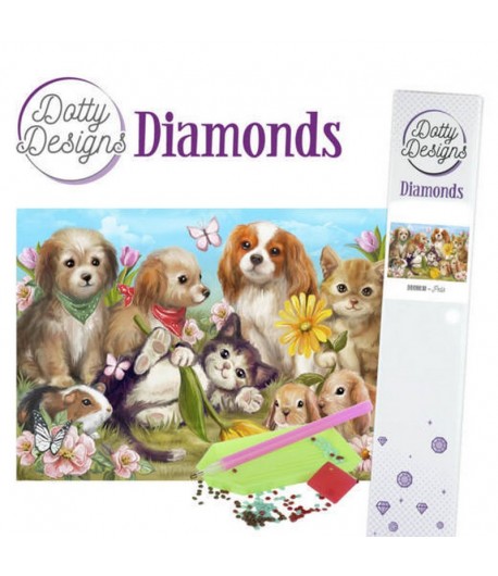 KIT DIAMOND PAINTING ANIMAUX 29.7X42CM DDD1030