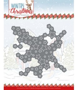 DIE WINTRY CHRISTMAS -  CUT OUT STARS YCD10243