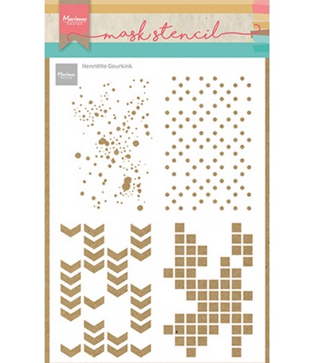 POCHOIR A5 HENRIETTE'S BACKROUNDS - MARIANNE DESIGN