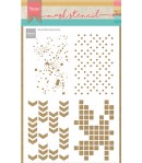 POCHOIR A5 HENRIETTE'S BACKROUNDS - MARIANNE DESIGN