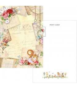 CARTE POSTALE - FOREST FRIENDS LETTERS - ASUKA STUDIO