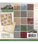 BLOC 24 FEUILLES 15 X 15 CM - VINTAGE TRANSPORT ADPP10041