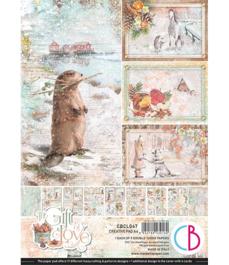 BLOC 9 FEUILLES THE GIFT OF LOVE CIAO BELLA A4 CBCL047