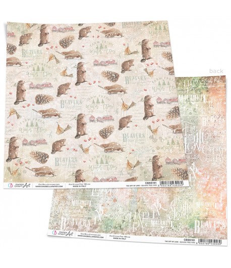 PAPIER BEAVERS TREE FARM CIAO BELLA 30.5X30.5CM CBSS161