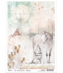 PAPIER DE RIZ A4 LOVE KNOWS NO BORDERS 21 X 29.7CM CBRP194