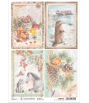 PAPIER DE RIZ A4 THE GIFT OF LOVE CARDS 21 X 29.7CM CIAO BELLA CBRP195