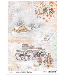 PAPIER DE RIZ A4 WINTER MOOD 21 X 29.7CM CIAO BELLA CBRP197