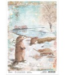 PAPIER DE RIZ A4 BEAVERS TREE FARM 21 X 29.7CM CIAO BELLA CBRP199