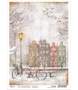 PAPIER DE RIZ A4 HOME FOR THE HOLIDAYS 21 X 29.7CM CIAO BELLA CBRP200