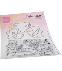 TAMPONS + DIES OURS POLAIRES - MARIANNE DESIGN