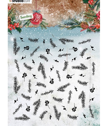 TAMPONS BACKGROUND PATTERN - SENDING JOY - STAMP56