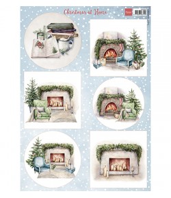 FEUILLE  CHRISTMAS AT HOME - VK9594 - MARIANNE DESIGN