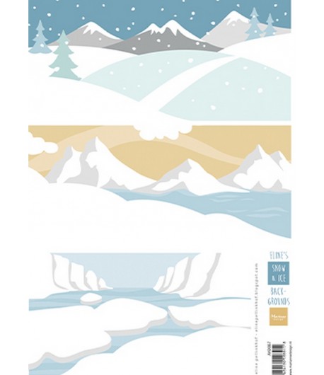 FEUILLE PAYSAGES HIVER - AK0087