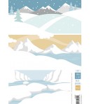 FEUILLE PAYSAGES HIVER - AK0087