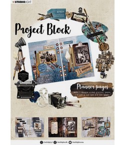 PROJECT BLOCK - PLANNER PAGES - ARTIST ATELIER - DCB03