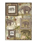 PAPIER DECOUPAGE CARNET 50 X 70 CM