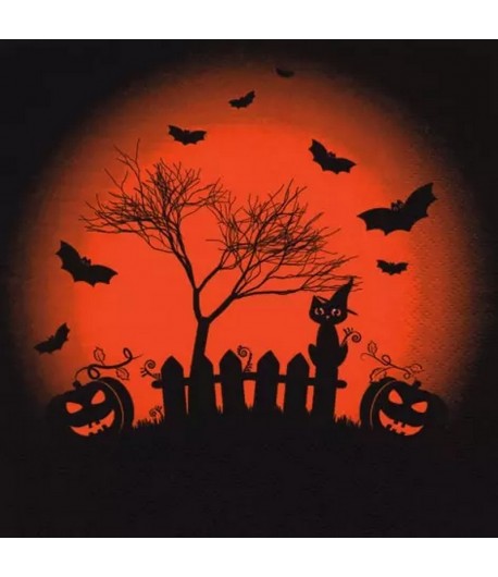 SERVIETTE HAPPY HALLOWEEN TRICK