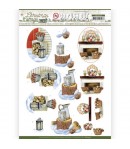 FEUILLE 3D CHRISTMAS COTTAGE - SB10593