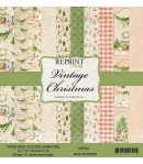 BLOC 10 FEUILLES 30 X 30 CM -  VINTAGE CHRISTMAS - REPRINT