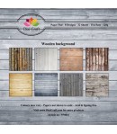 BLOC 32 FEUILLES 15 X 15 CM -  WOODEN BACKGROUND