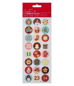 AUTOCOLLANTS STICKERS ADVENT NUMBERS