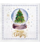 SERVIETTE BOULE MAGIQUE ET SAPIN