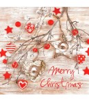 SERVIETTE BRANCHE DECORATIONS DE NOEL