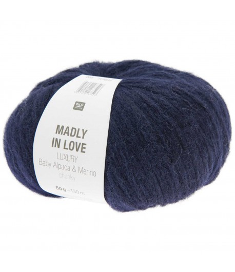 LAINE BABY ALPACA ET MERINO BLEU MARINE (008)