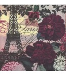 SERVIETTE PARIS FLEURI