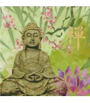 SERVIETTE BOUDDHA ET BAMBOUS