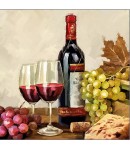 SERVIETTE VIN ET RAISIN